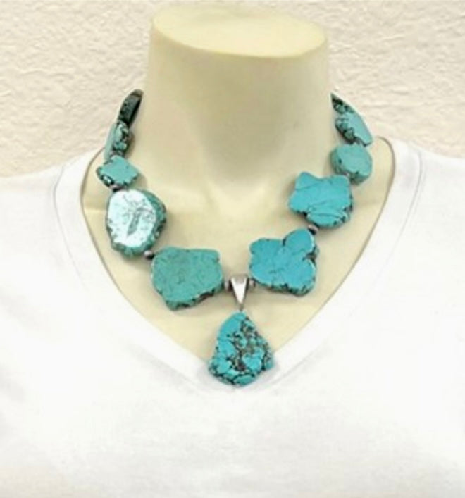 Slab Turquoise Necklace(737852)