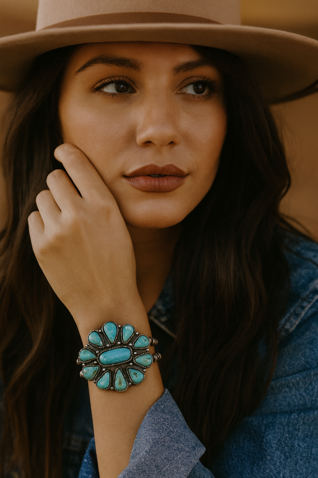 Natural Turquoise Stretch Bracelet 710762