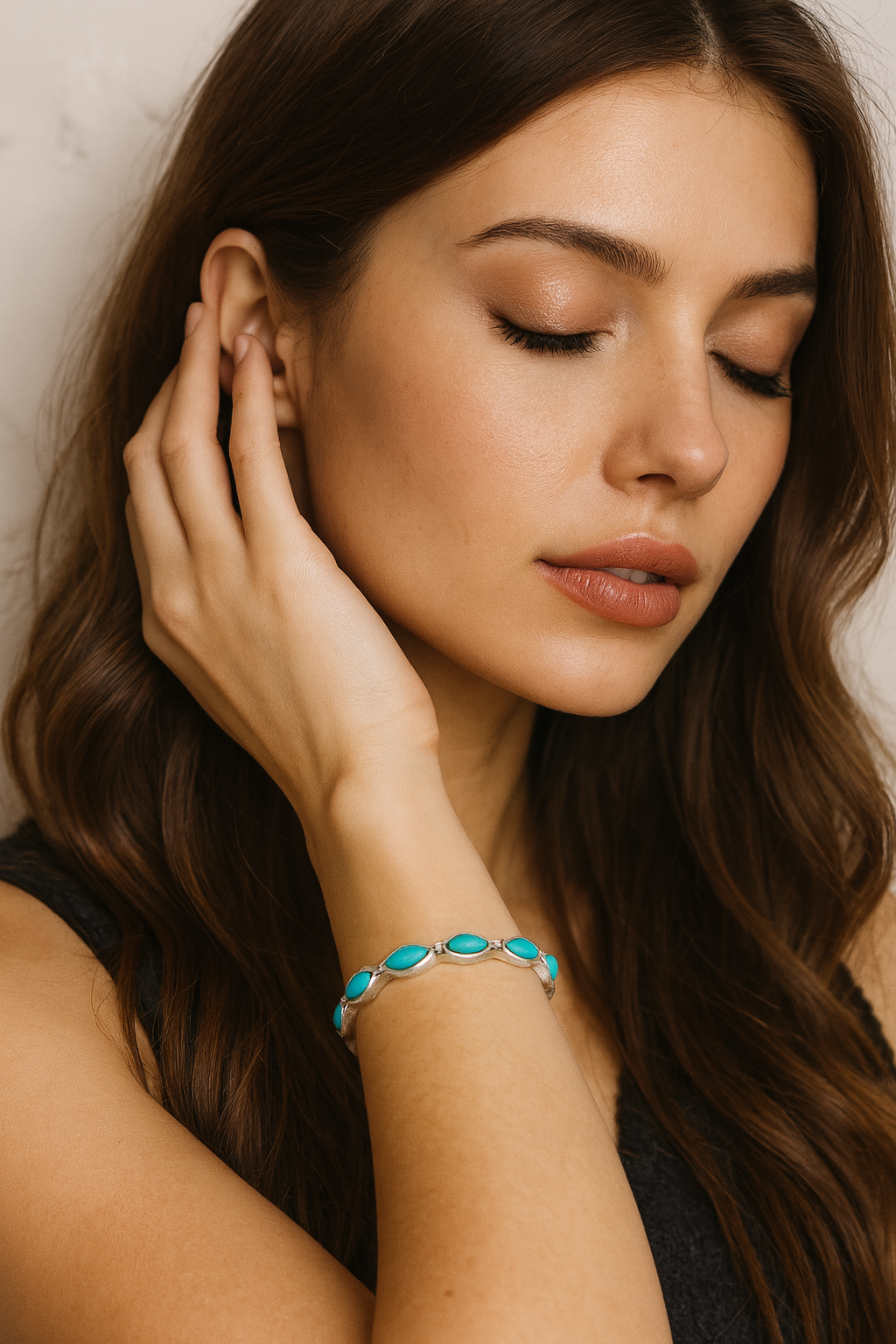 Navajo Turquoise Cuff Bracelet (710986)