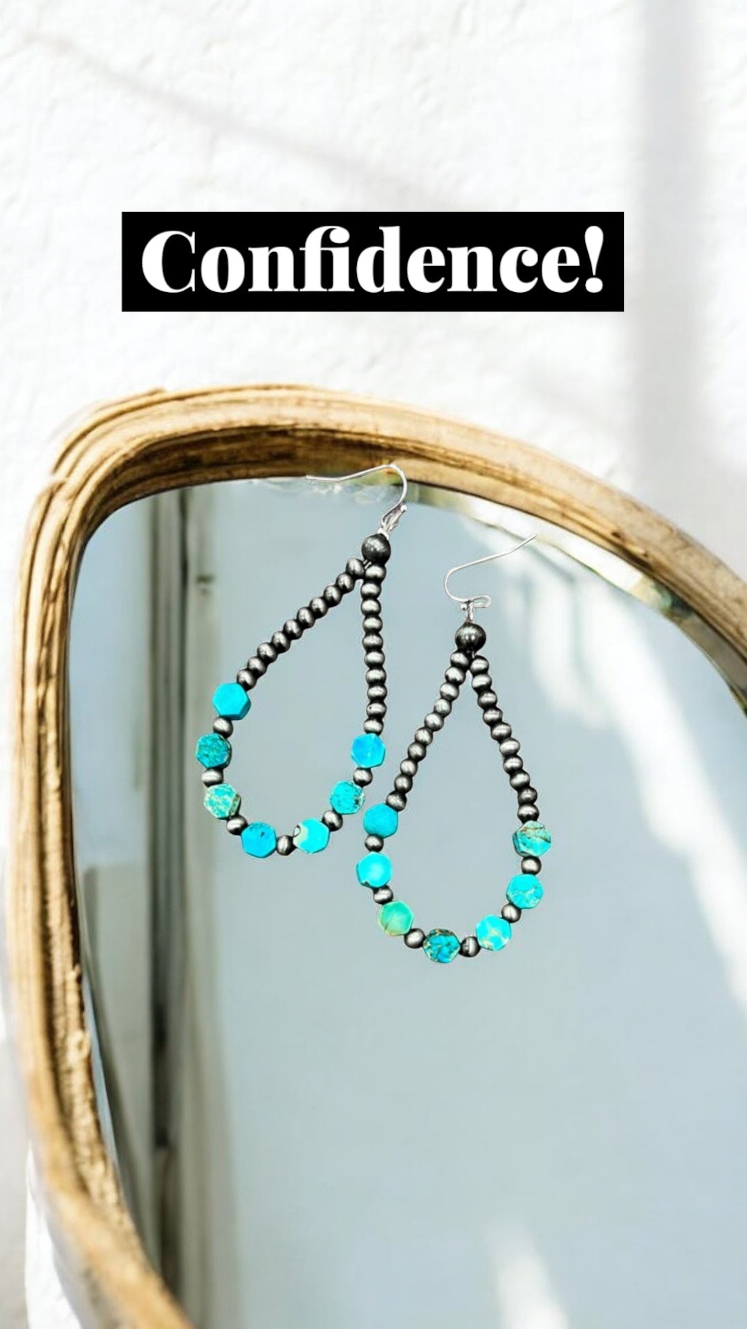 Handmade Hexa Gemstone Earrings(724325)