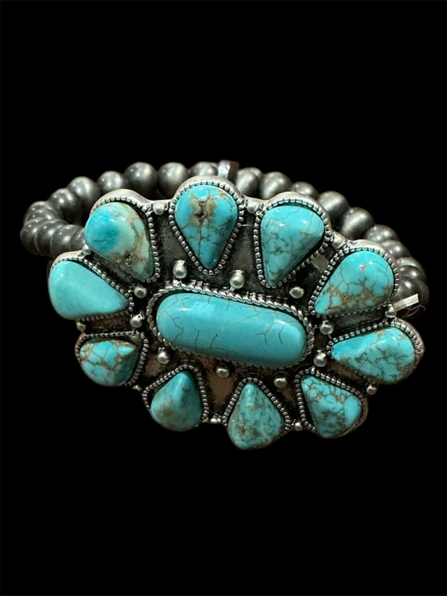 Natural Turquoise Stretch Bracelet 710762