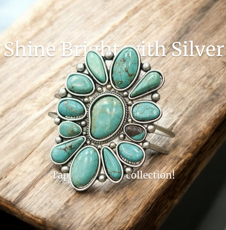 Natural Turquoise Cuff Bracelet(710903)