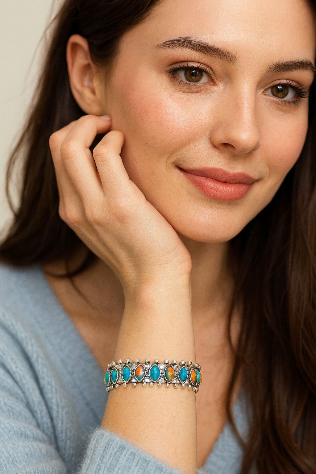 Navajo Gemstone Bracelet(711388)