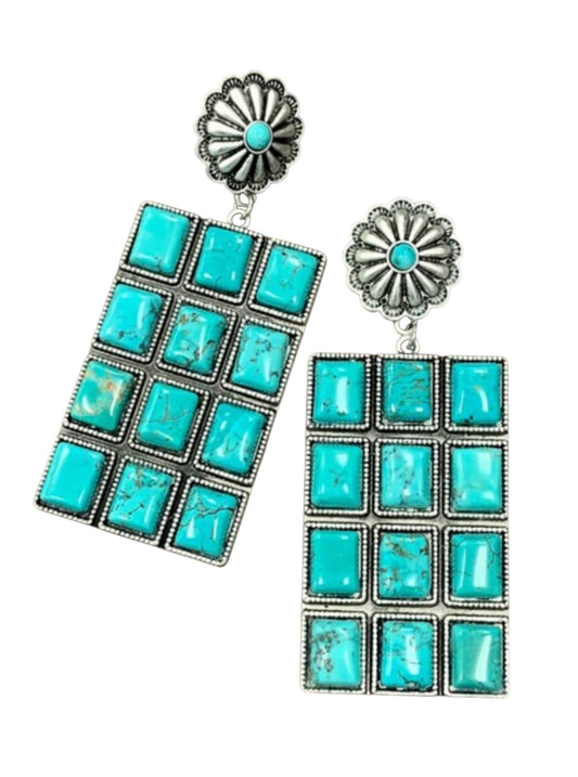 Turquoise Post Earrings(722474)