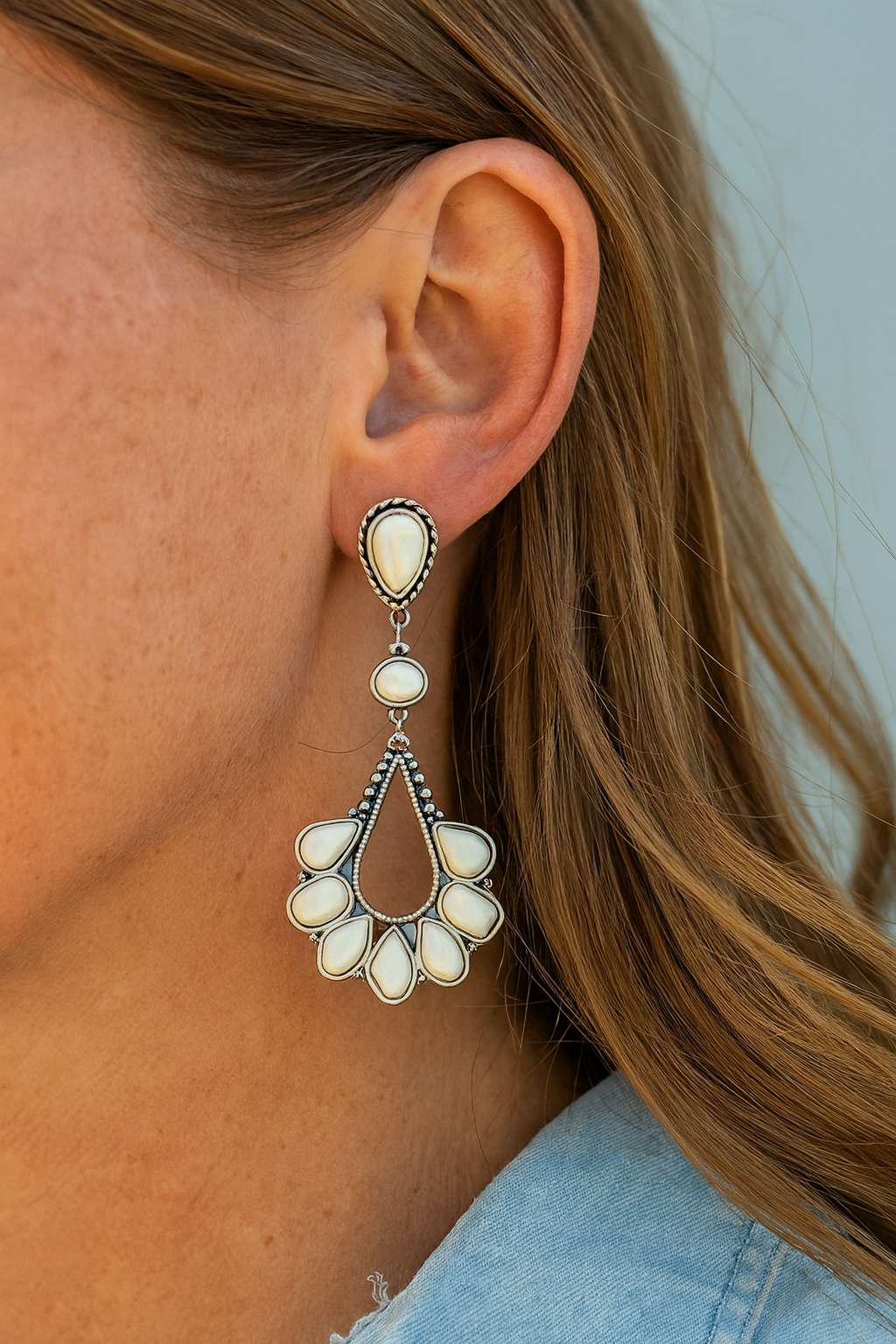 Navajo Turquoise Earrings(724139)