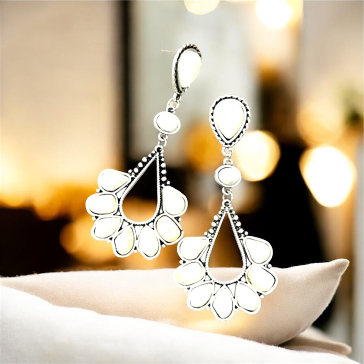 Navajo Turquoise Earrings(724139)