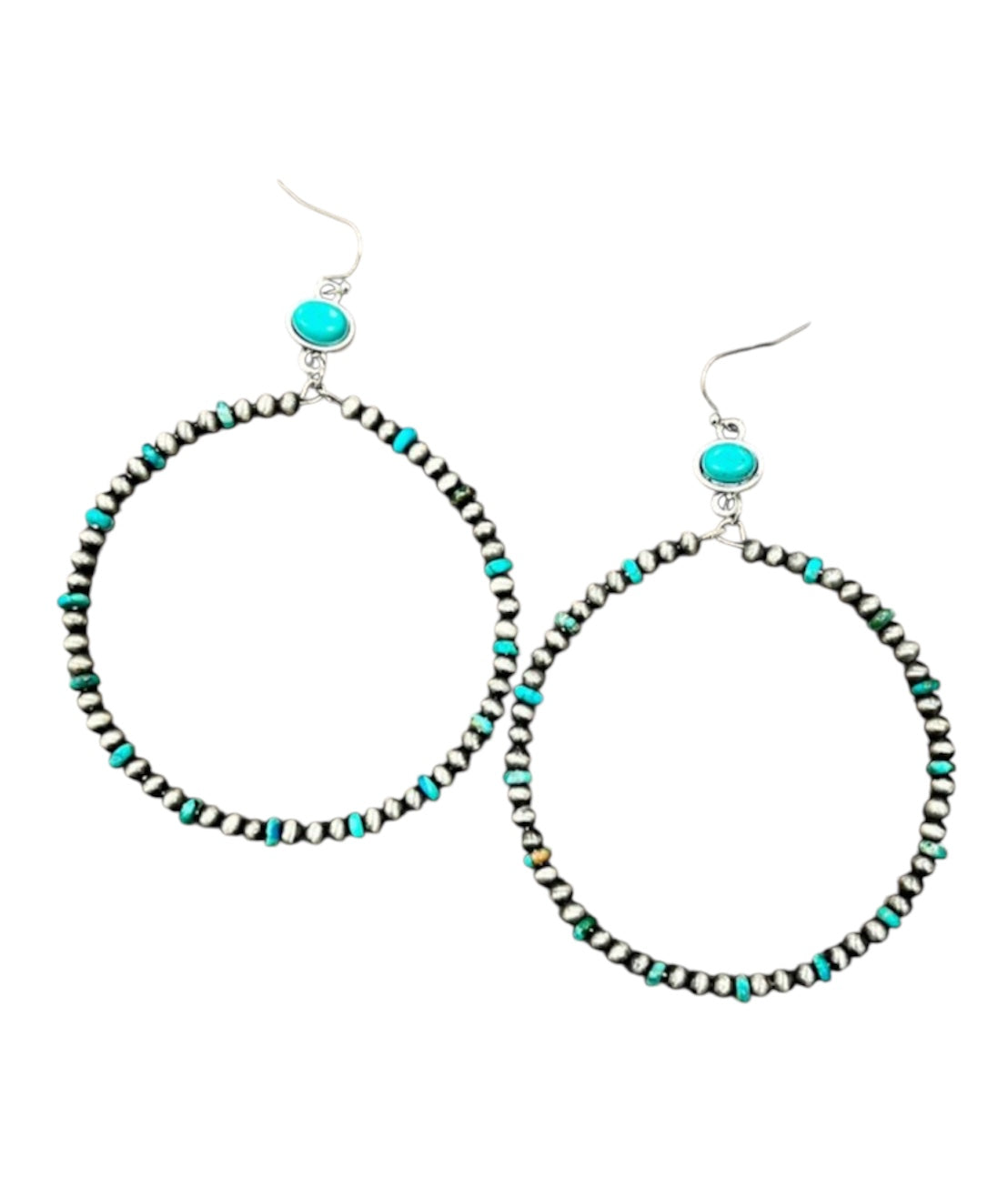 Navajo Pearl Gemstone Earrings(725359)