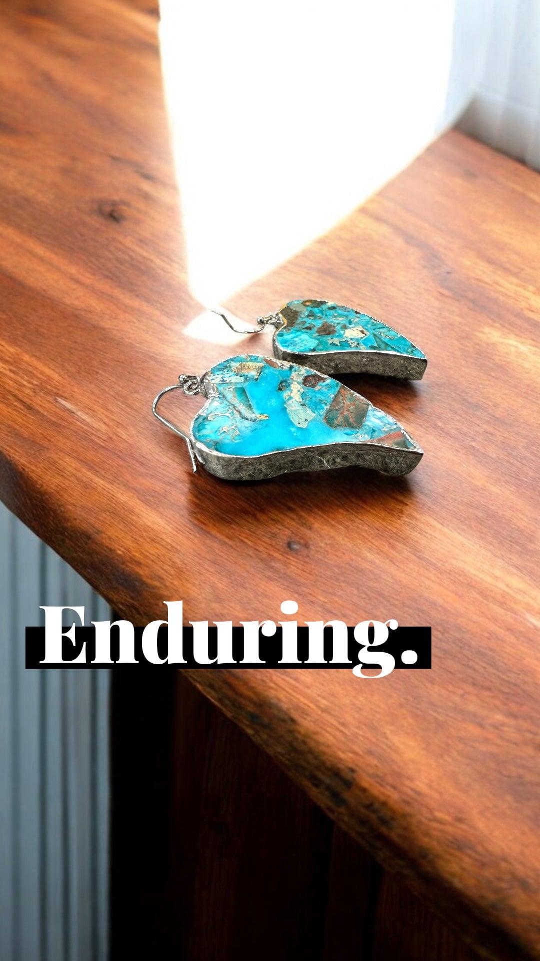 Heart Bezel Setting Gemstone Earrings