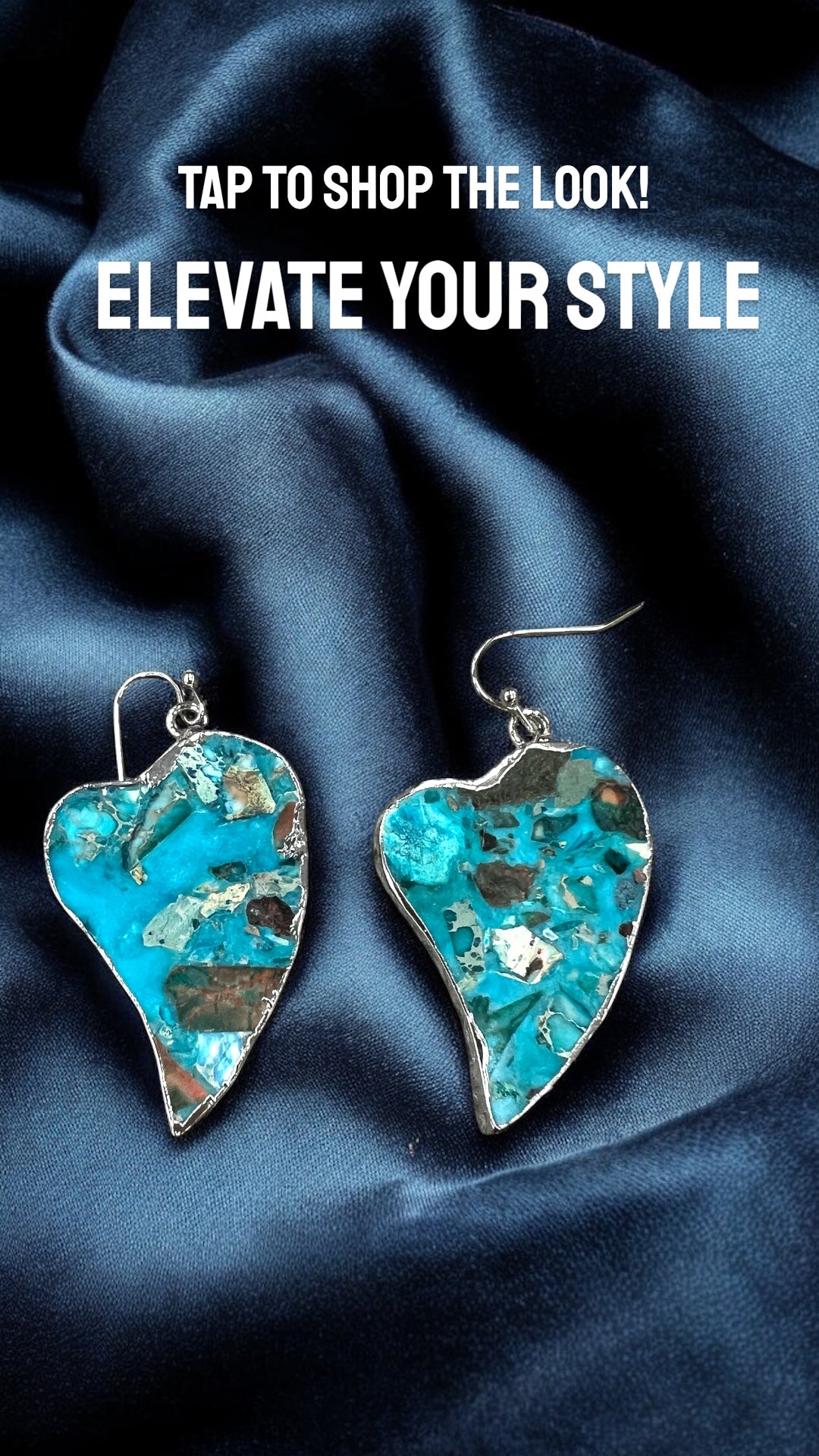 Heart Bezel Setting Gemstone Earrings