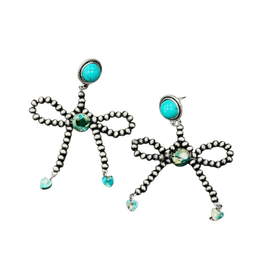 Handmade Ribbon Post Earrings(726161)