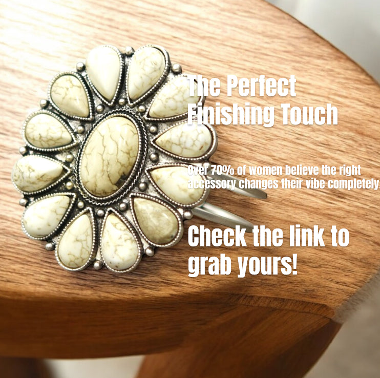 Natural White Turquoise Cuff Bracelet(710902)