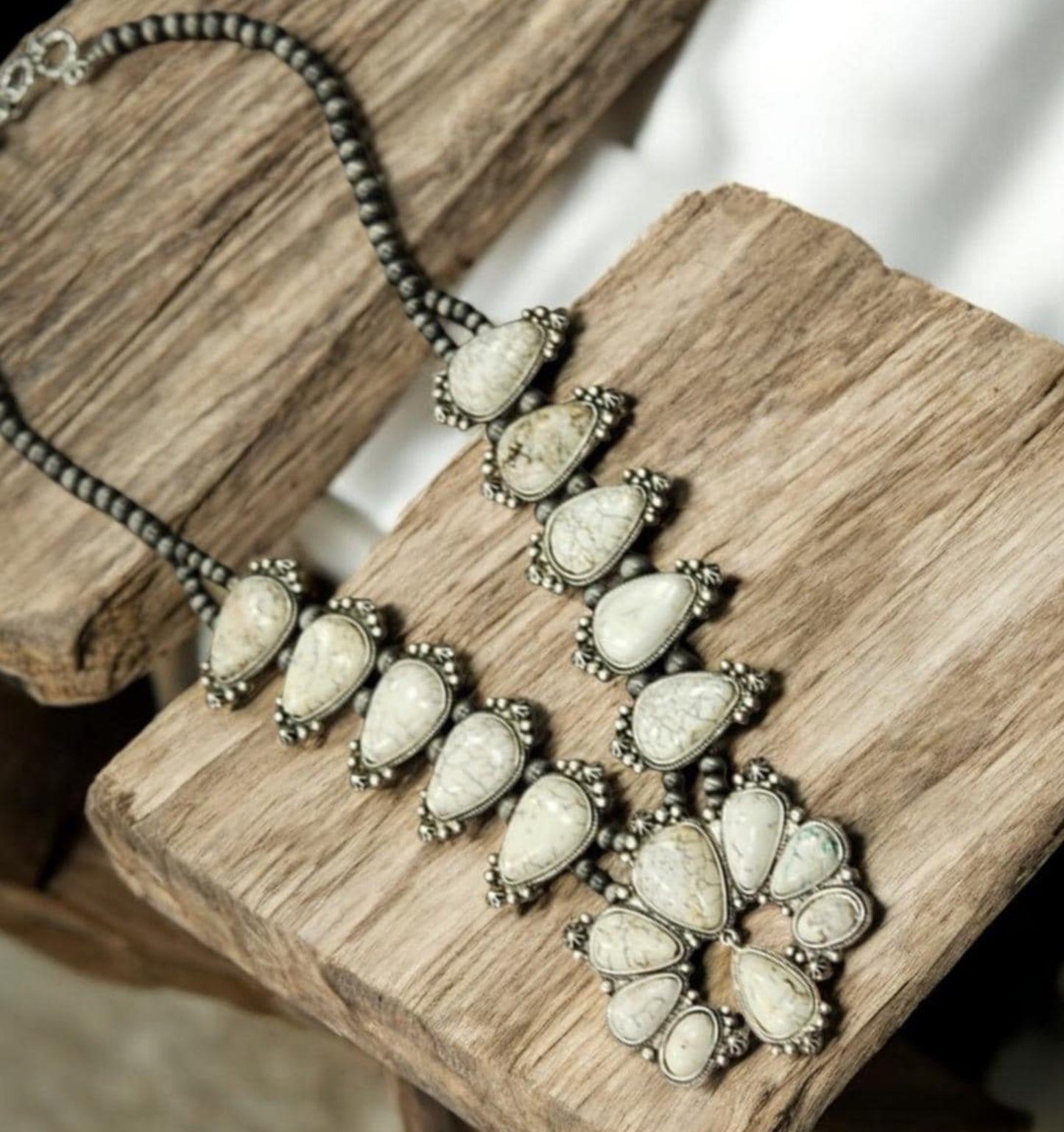 Squash Blossom Turquoise Necklace 732044