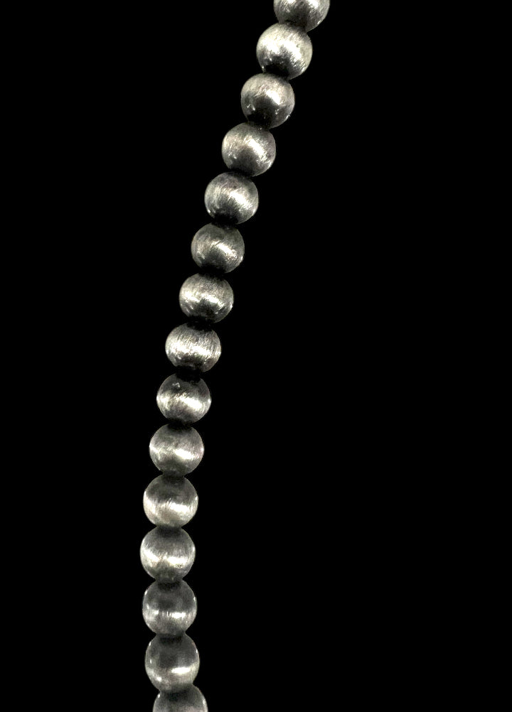 Western Violet-Point Squash Blossom Necklace, Natural Stone Purple Accent Statement Jewelry