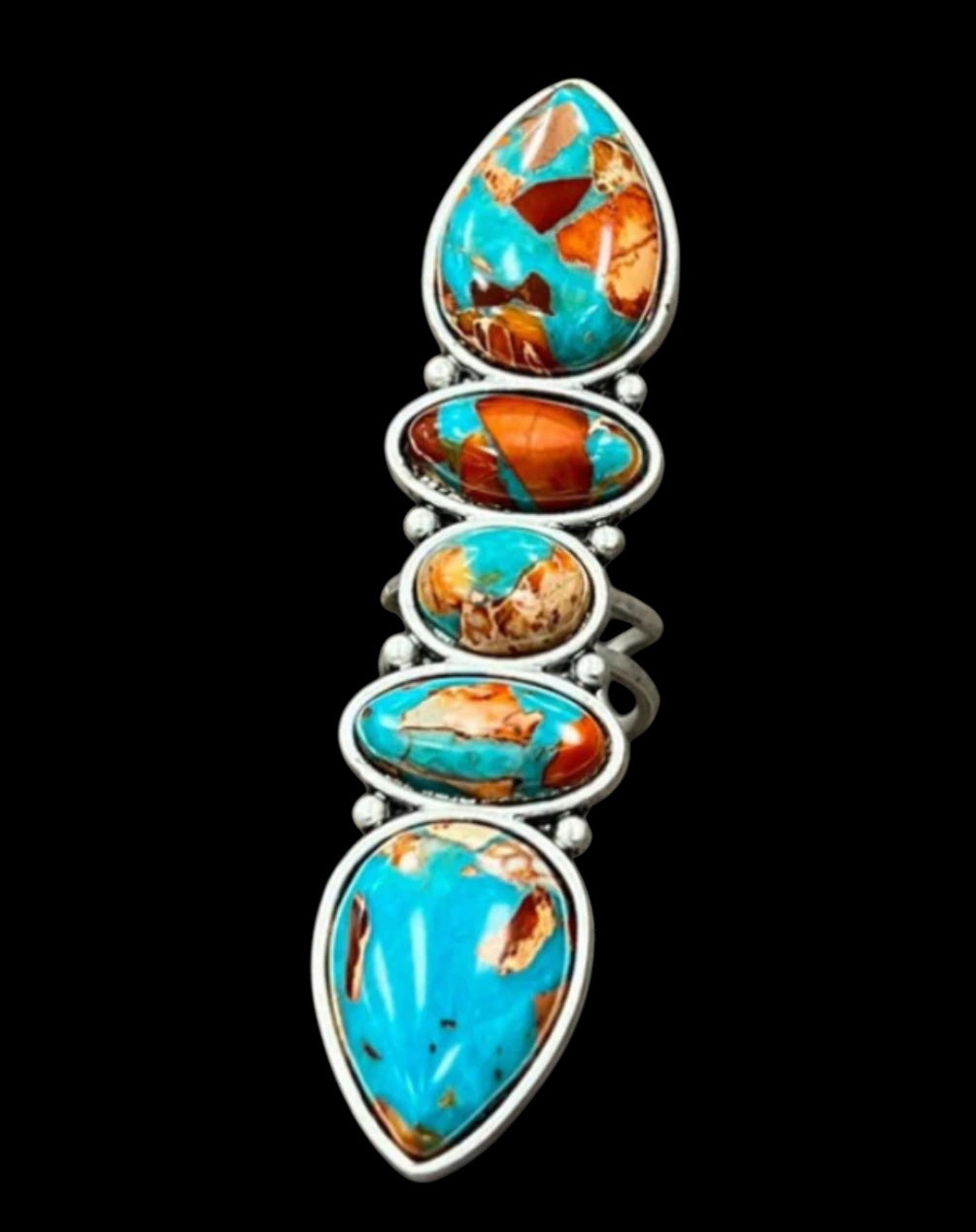 Gemstone Adjustable Ring 750477