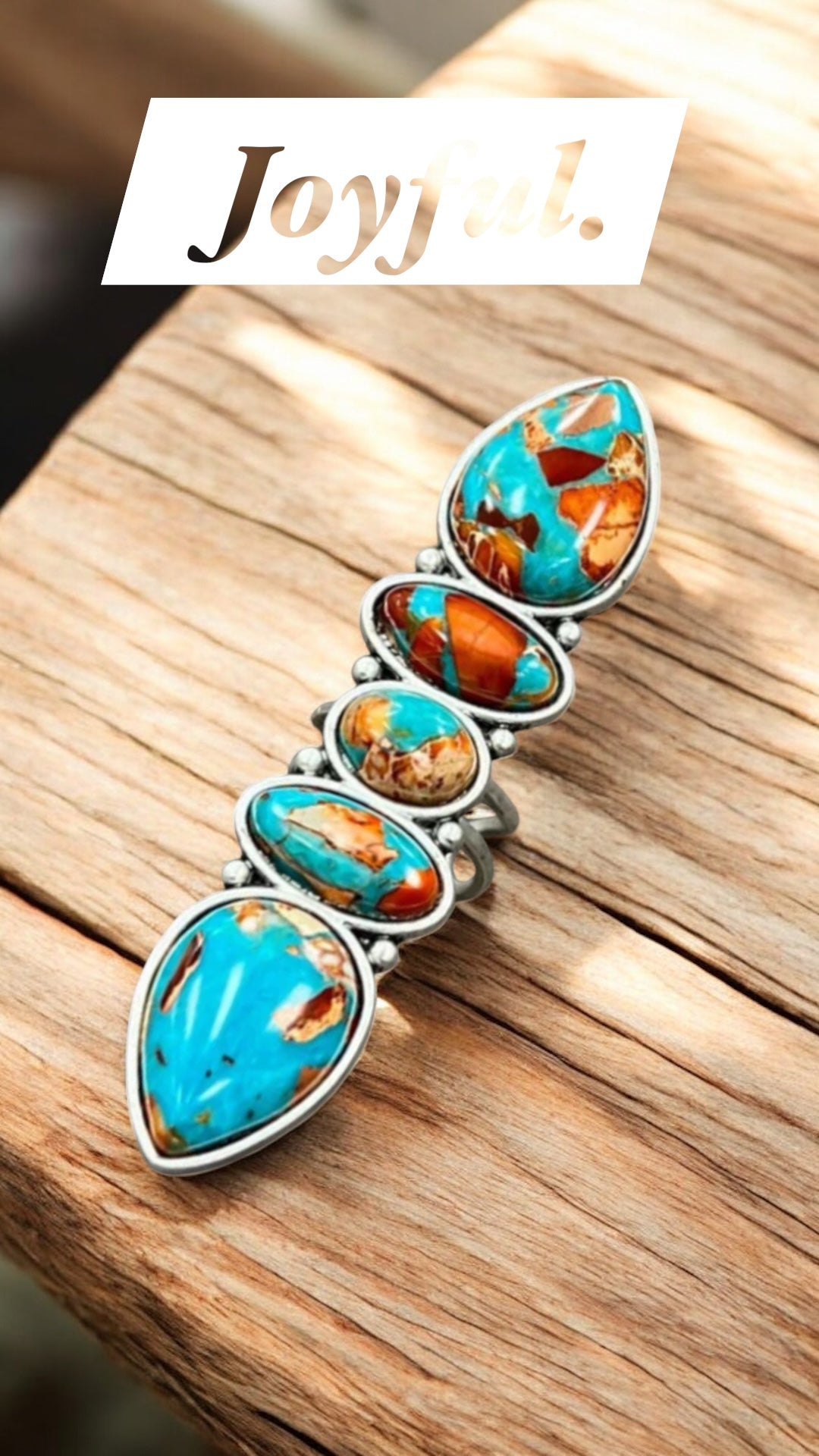 Gemstone Adjustable Ring 750477