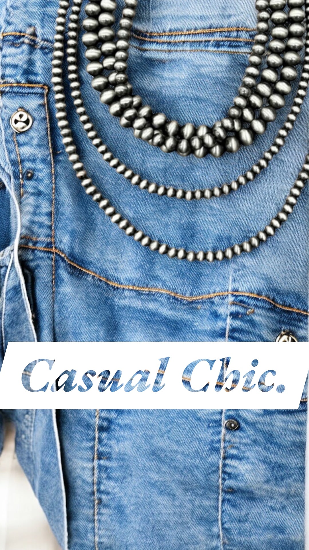 Handmade 5-Strand Navajo Pearl Necklace, Layered Western Cowgirl Jewelry, Boho Silver Bead Statement Necklace 737862